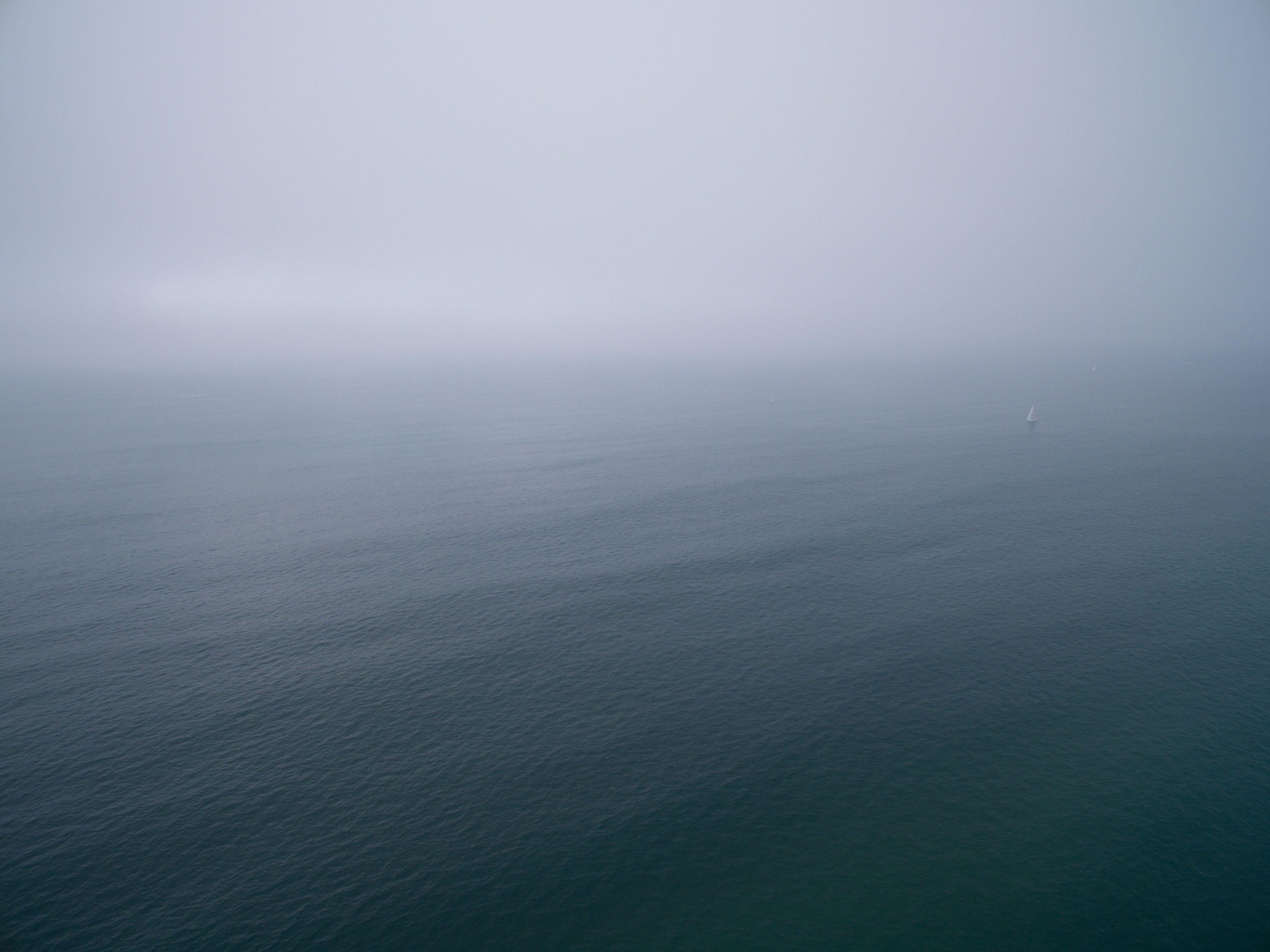Abstract background fog lake landscape ocean sea sky water