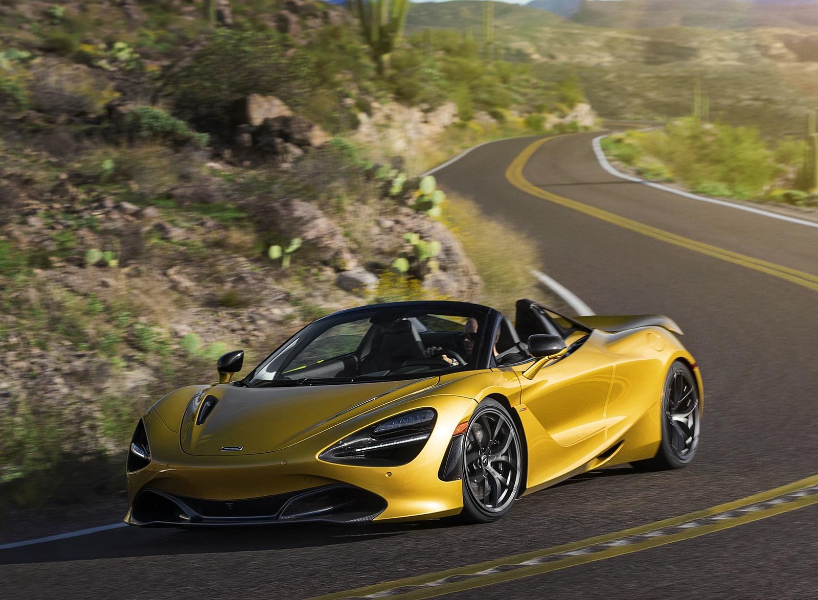 McLaren 720S Spider (Color: Aztec Gold) Front Three