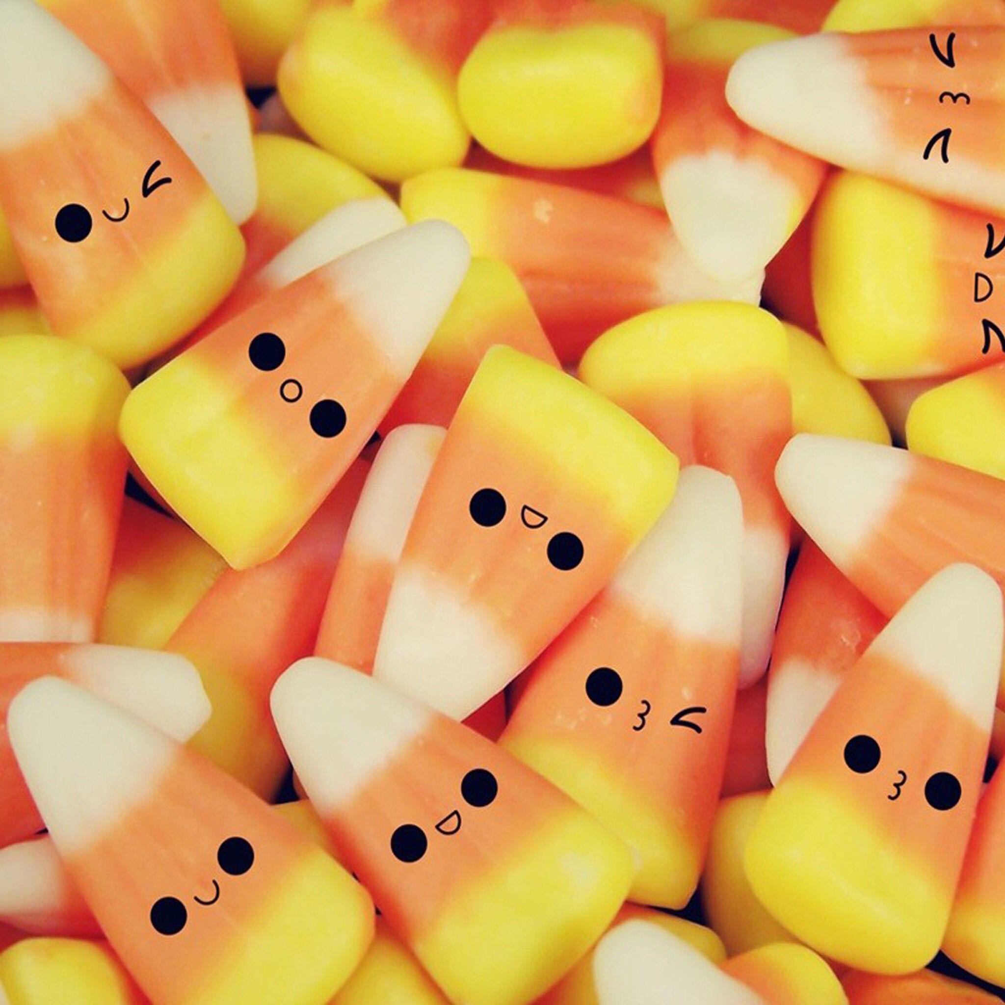 Candy Corn. Happy Halloween. Cute wallpaper for phone