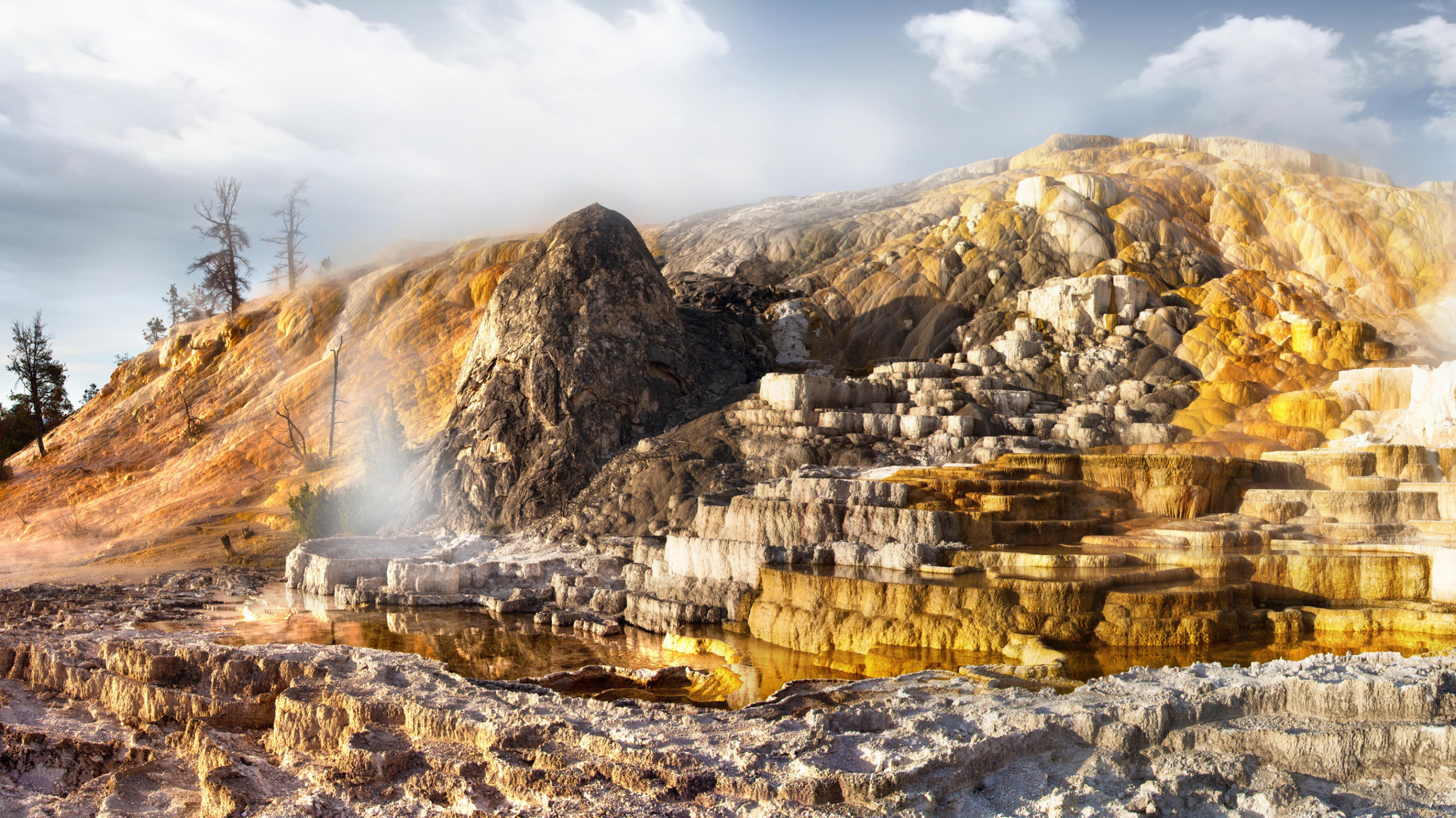 Golden Mound, United States, Wyoming, Yellowstone National