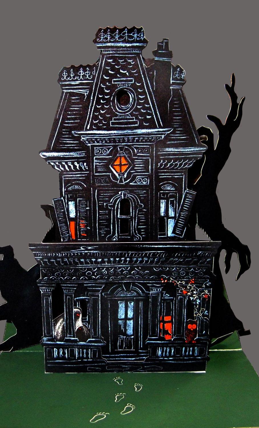 Hallmark Haunted House table decoration, 1960s. Haunted