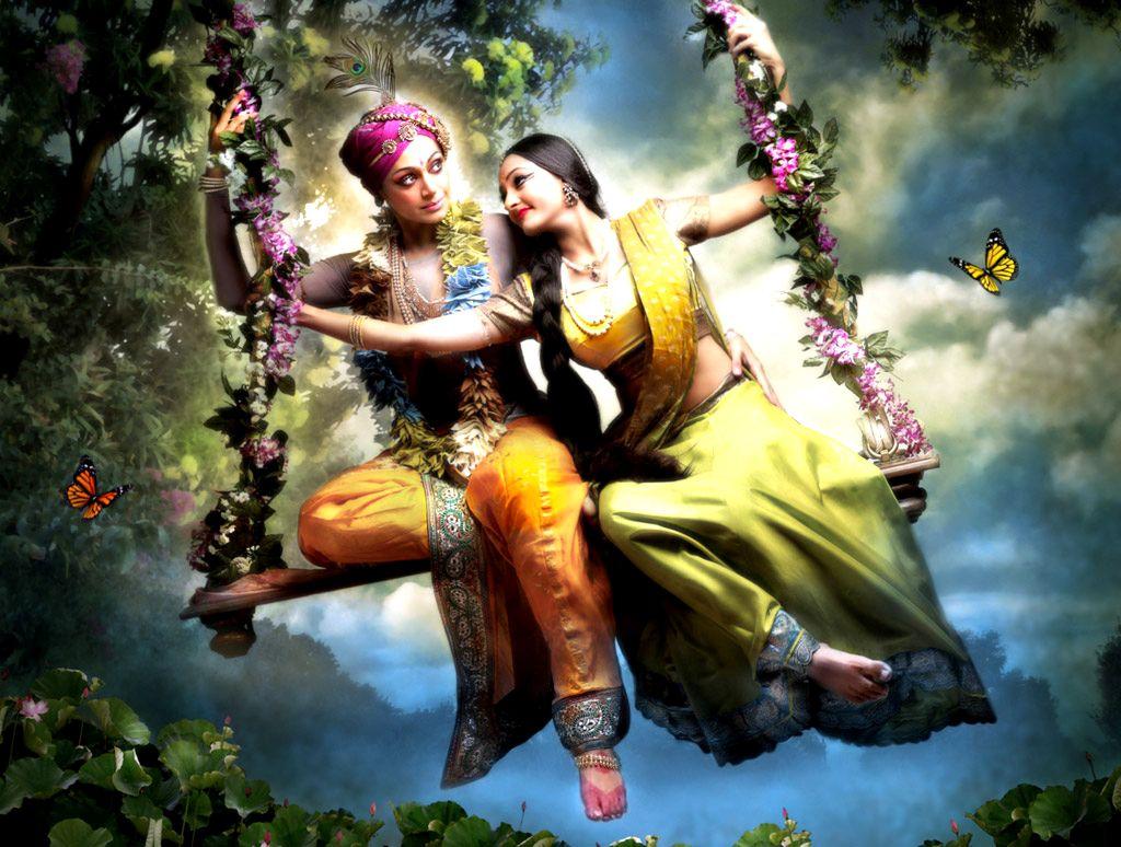 romantic pic of radha krishna
