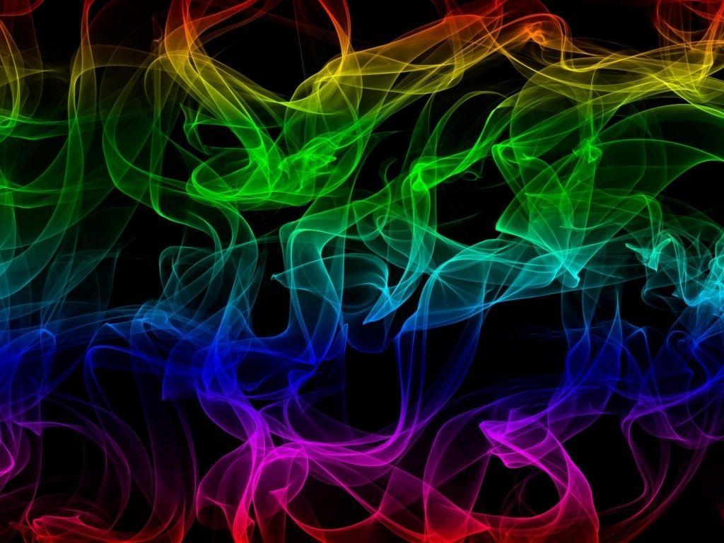 Abstract Rainbow Smoke HD Desktop Wallpaper. Rainbow