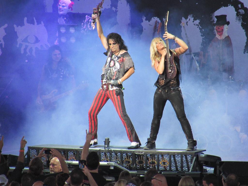 Alice Cooper and Nita Strauss. This was made at the 2014 Mo