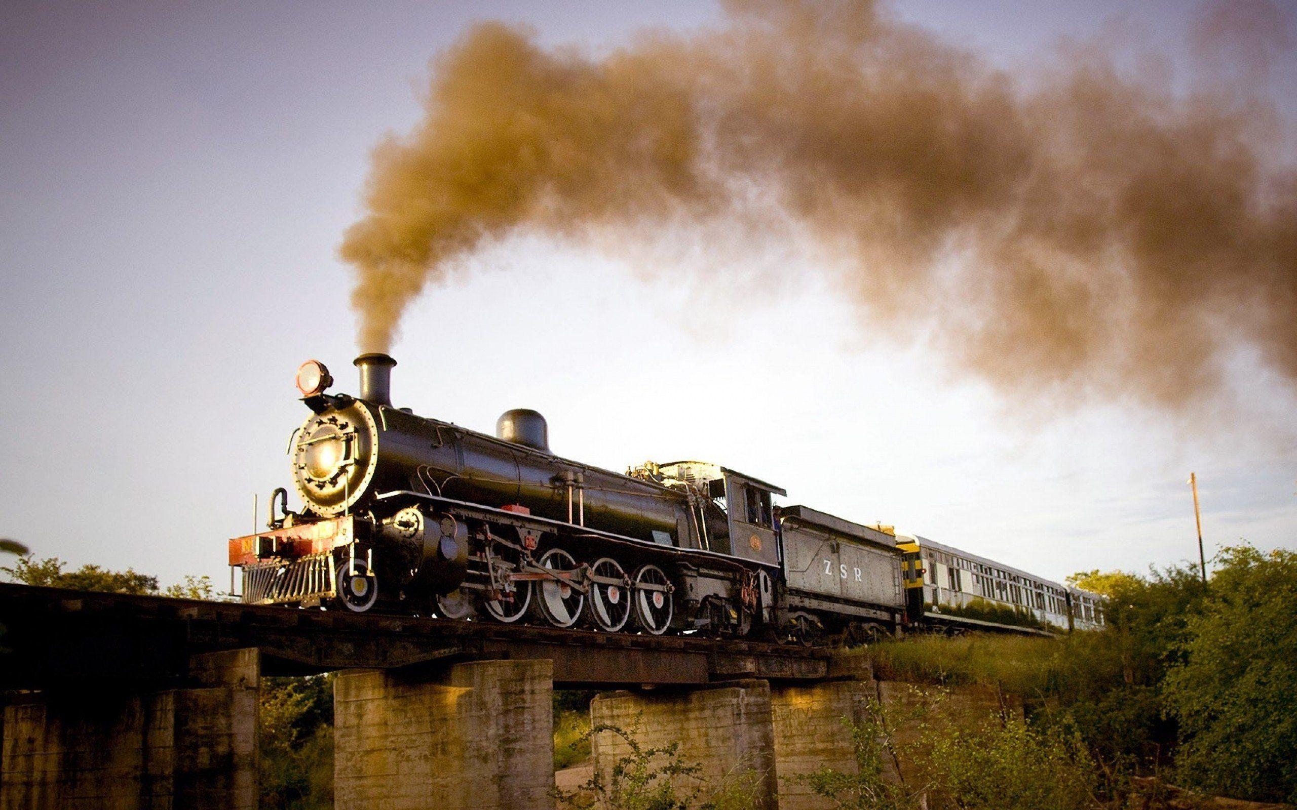 Steam Train Sunset Wallpaper