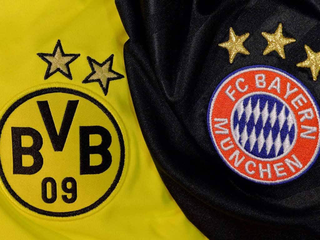 Borussia Dortmund vs Bayern Munich. Bundesliga. Week 25