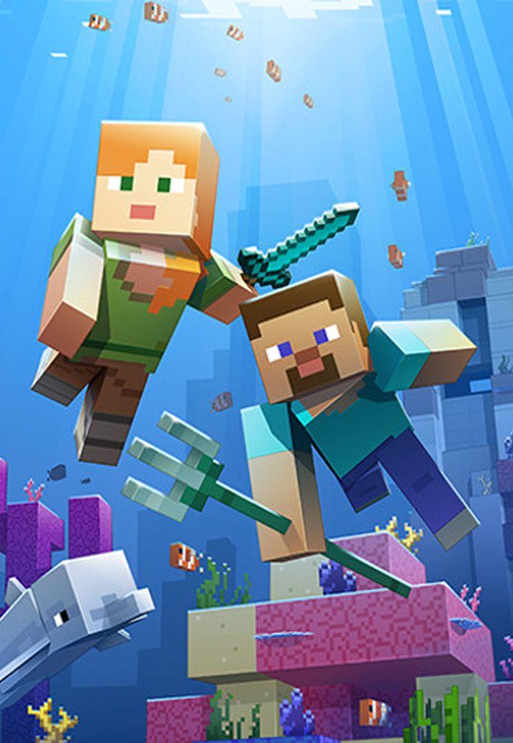 Minecraft's Aquatic Update launches on Xbox One, Window 10 Mobile & PC. Minecraft wallpaper, Minecraft picture, Minecraft art