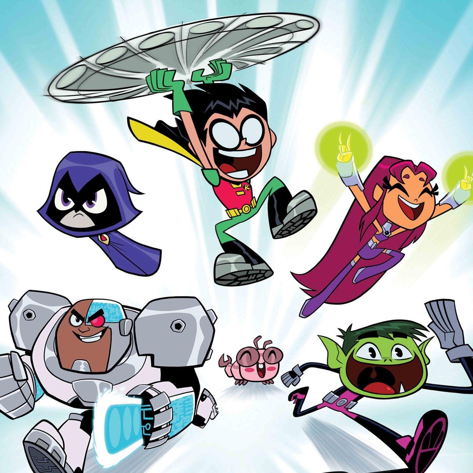 Teen Titans Go Decor Art Silk Print Poster 24x24inch