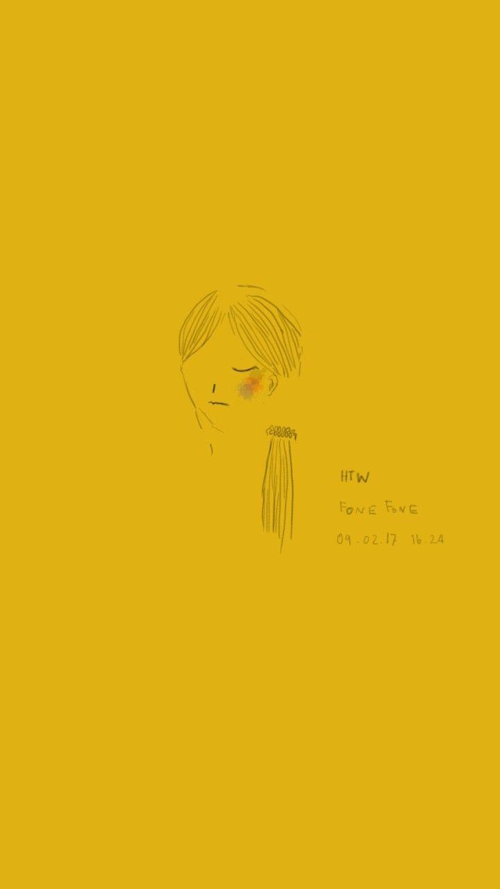A girl who lost herself in her mind. Yellow words