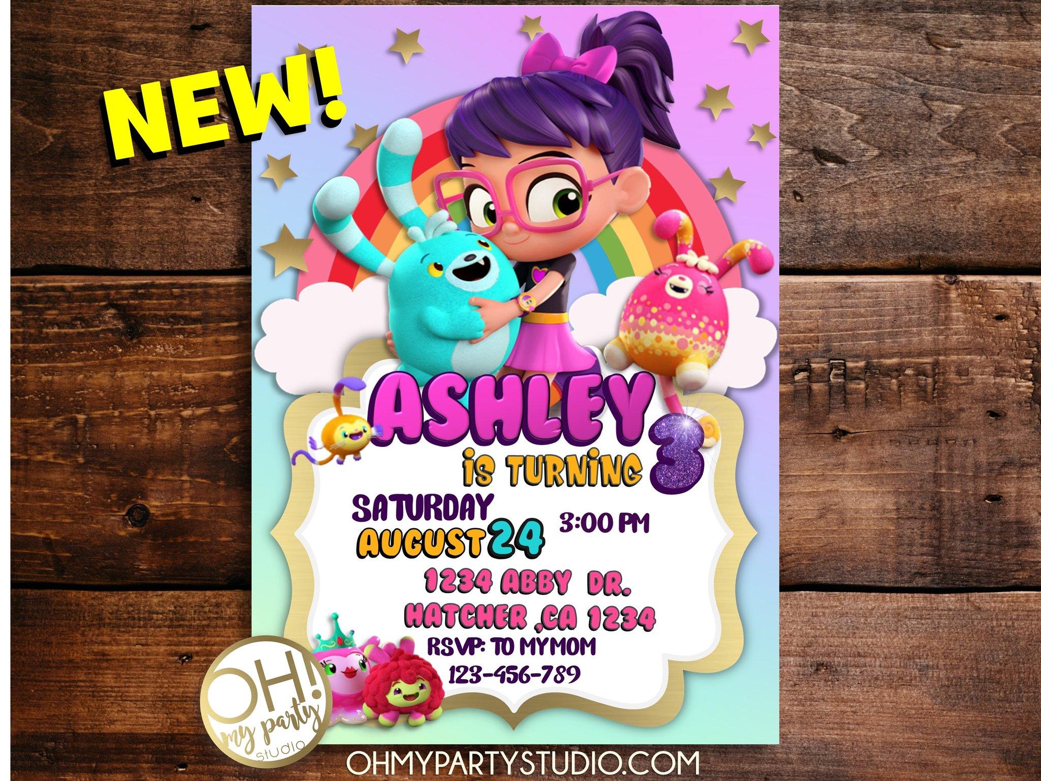 ABBY HATCHER BIRTHDAY PARTY INVITATION