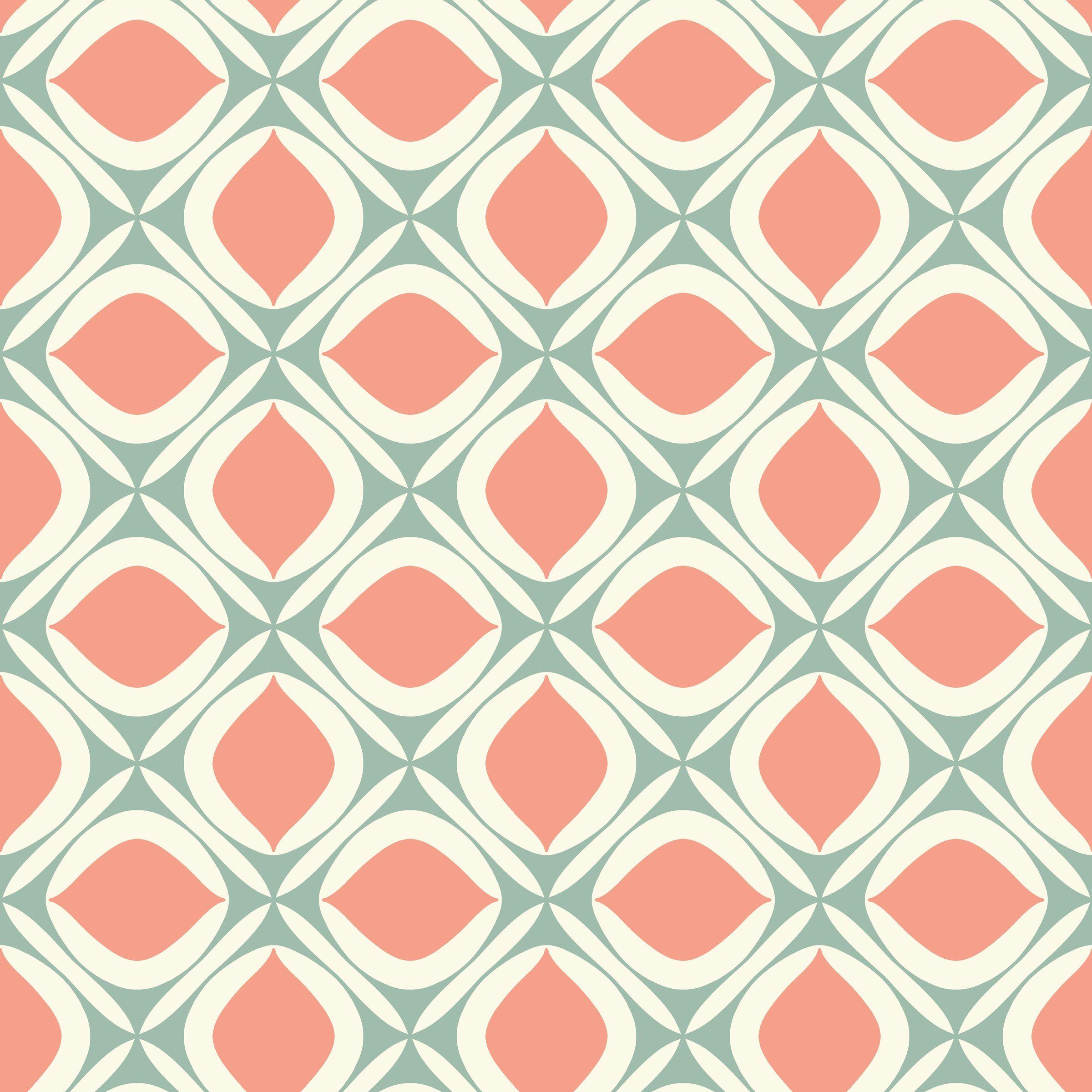 50s Modern Geometric Patterns Wallpaper at