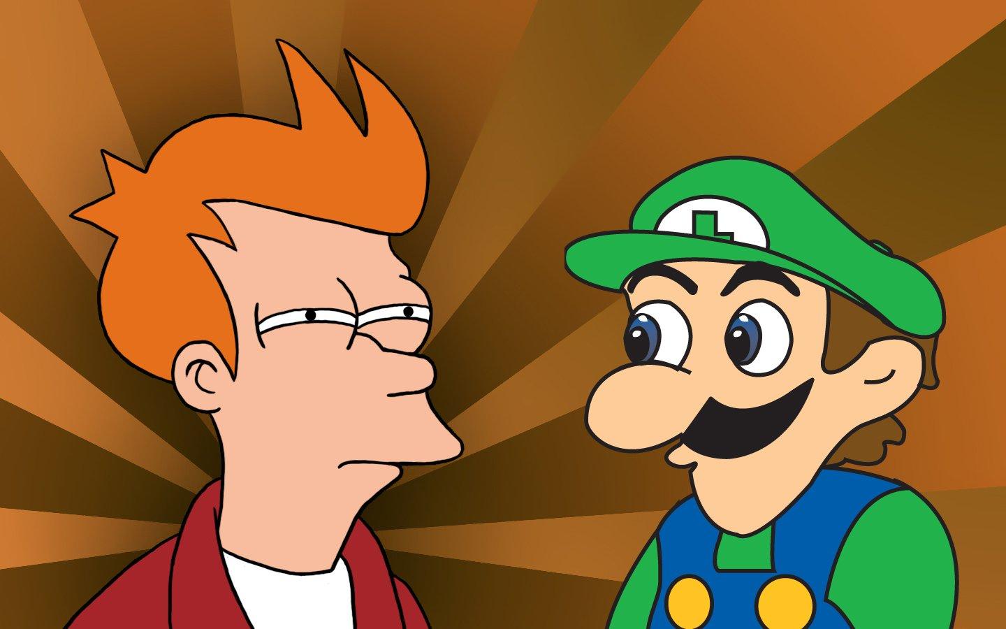 Futurama Luigi weegee Philip J_ Fry wallpaperx900