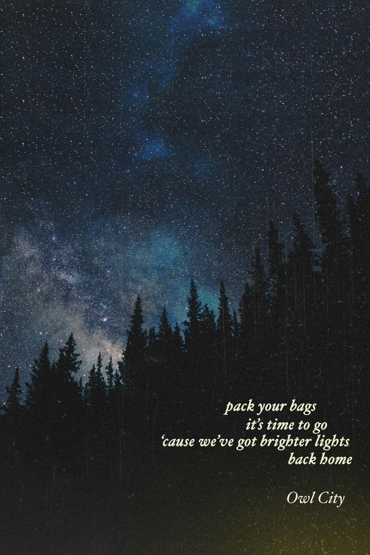 Back Home • #owlcity #lyrics. Owl City. Owl city, City sky