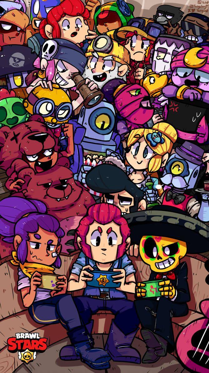 Anime Brawl Stars Wallpapers Wallpaper Cave - animted background brawl stars
