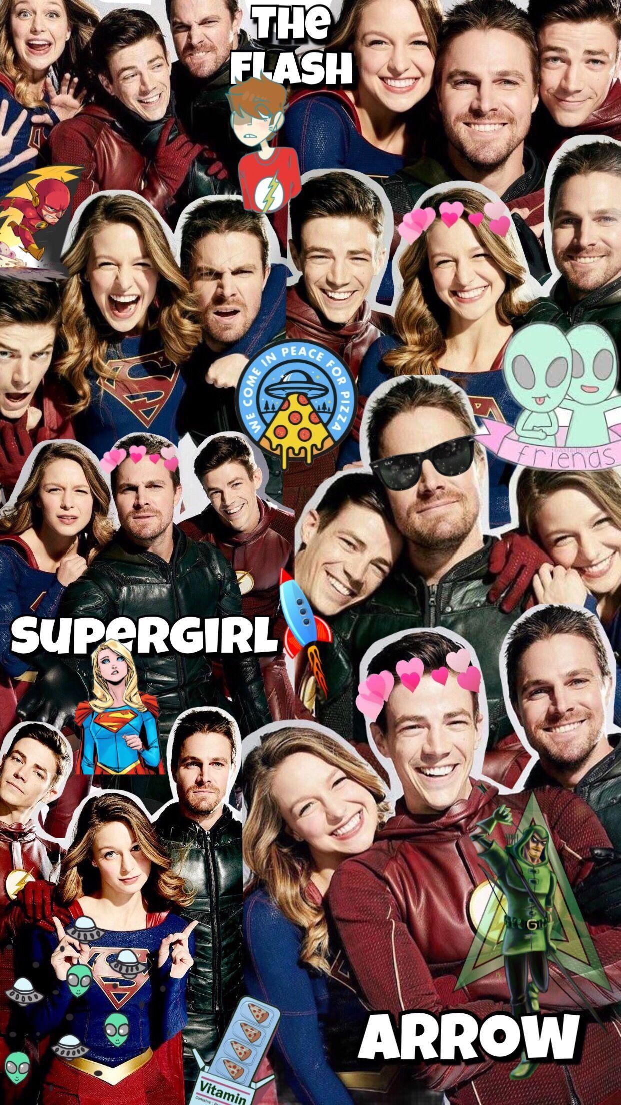 Arrowverse wallpaper Supergirl wallpaper The Flash wallpaper