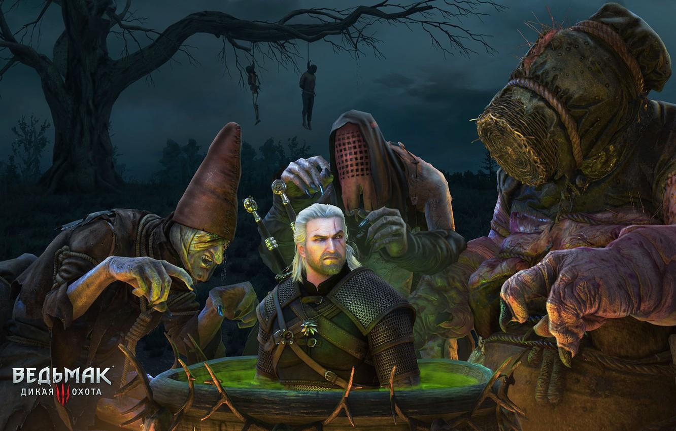Wallpaper Halloween, the Witcher, witches, witcher, witcher
