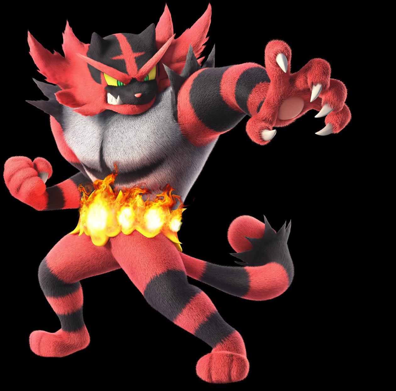 Incineroar, but with an iPhone XS Max resolution