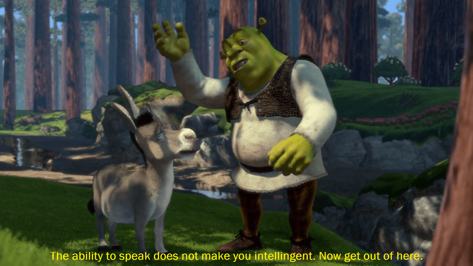 Them: Shrek memes aren't funny Me: : PrequelMemes.