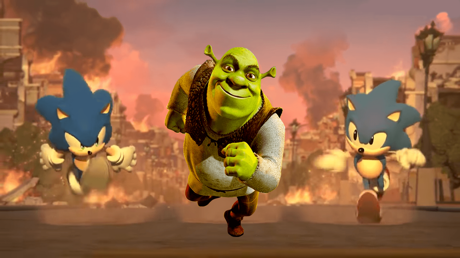 Download Funny Shrek Embarrassed Meme Wallpaper