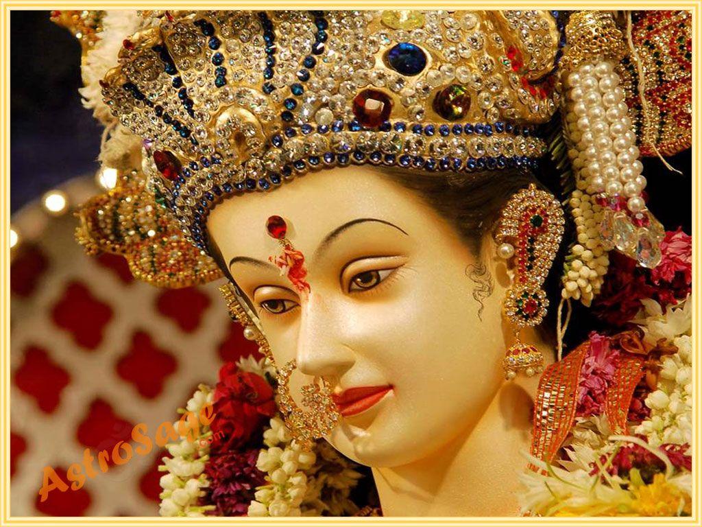 maa durga face wallpaper full size HD. cg in 2019