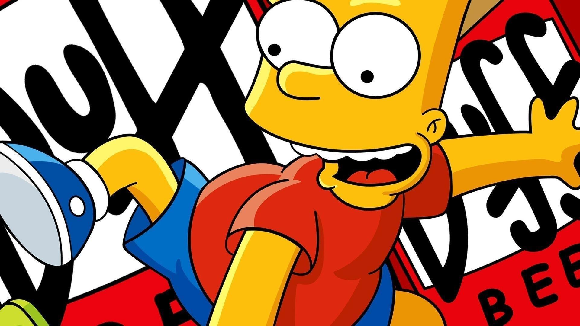 Download 1920x1080 Cartoons the simpsons bart simpson duff