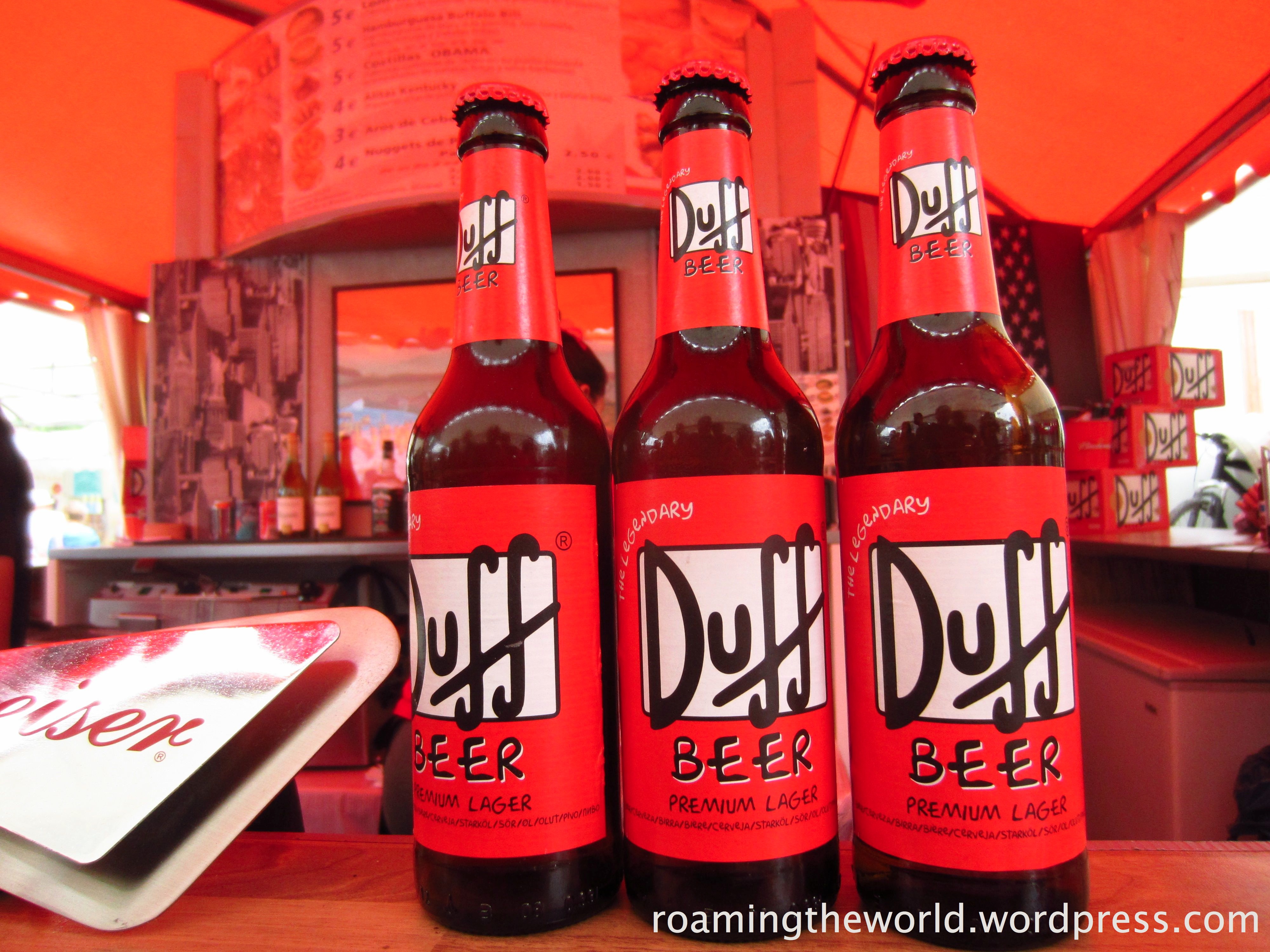 Favorite Duff Beer Label