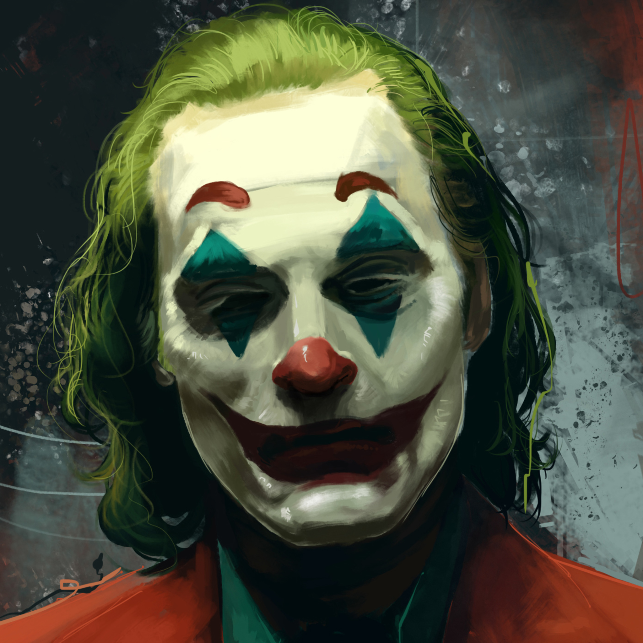 Joker Joaquin Phoenix Movie Artwork iPad Air HD 4k