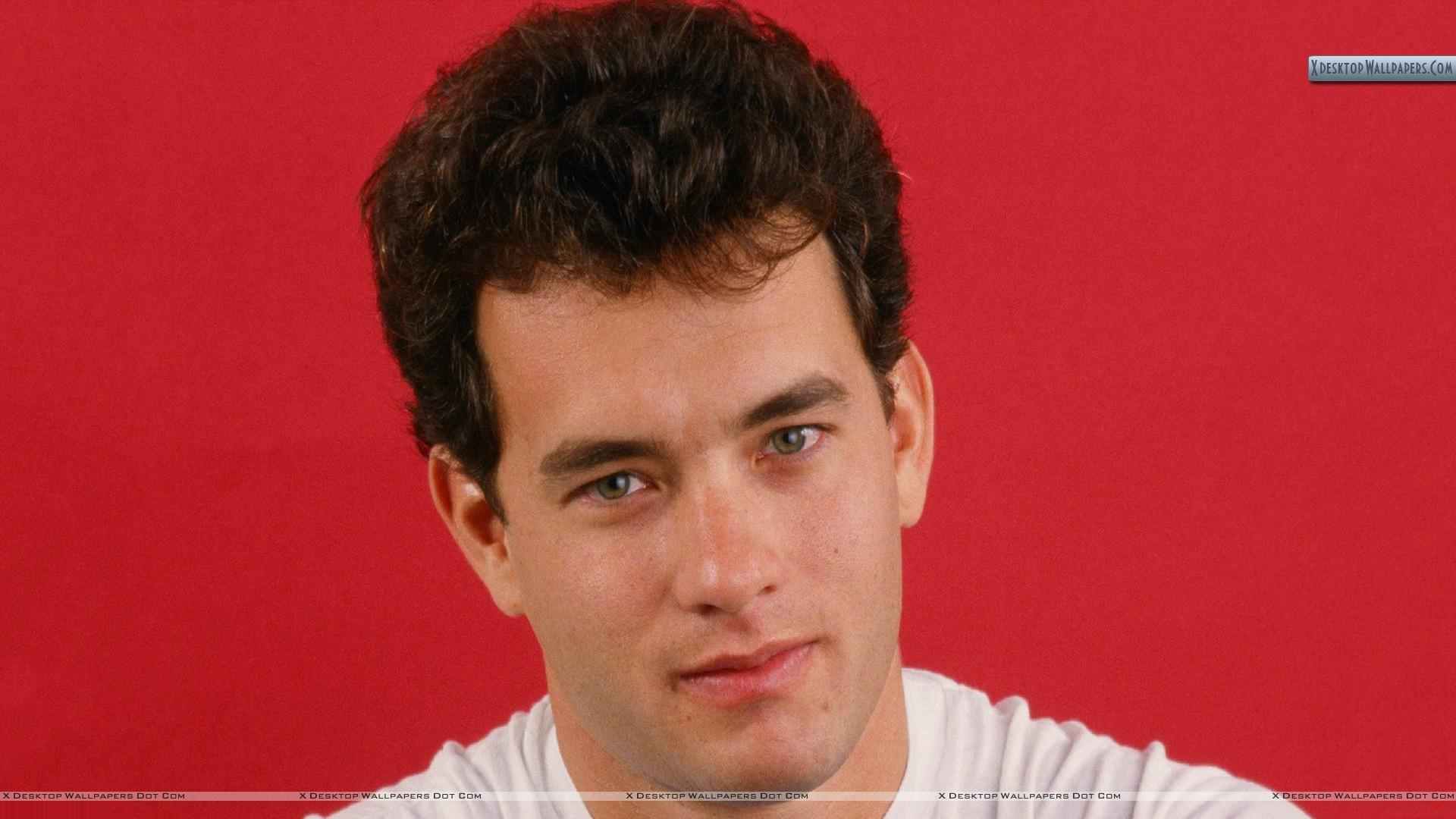 Tom Hanks Young Face Closeup Wallpaper