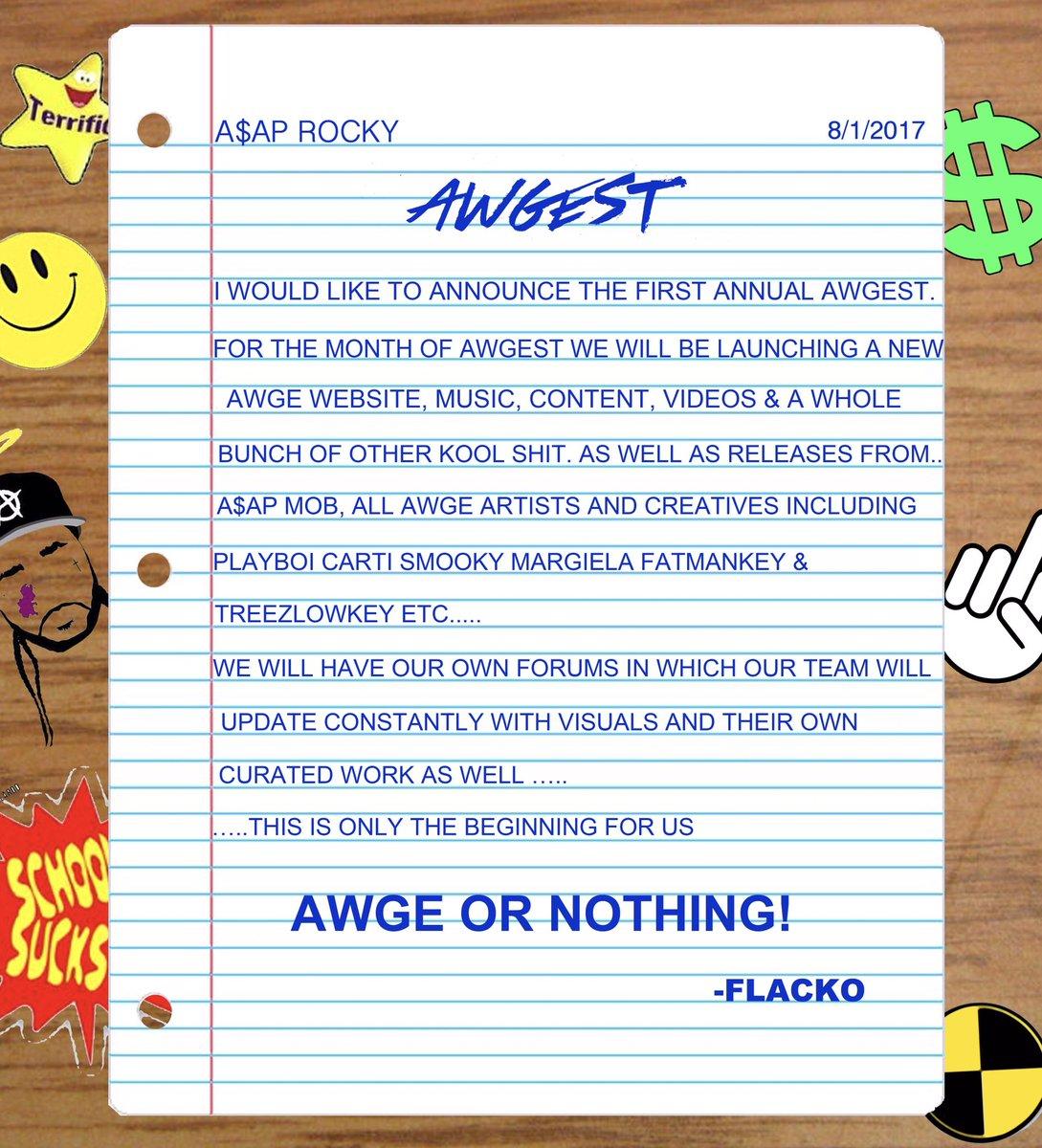 A$AP Rocky Announces New Releases from A$AP Mob and Reveals
