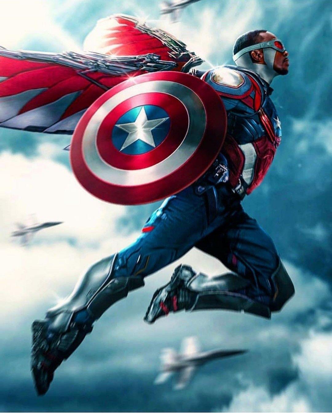Falcon AKA Captain America. Wallpaper. Marvel avengers