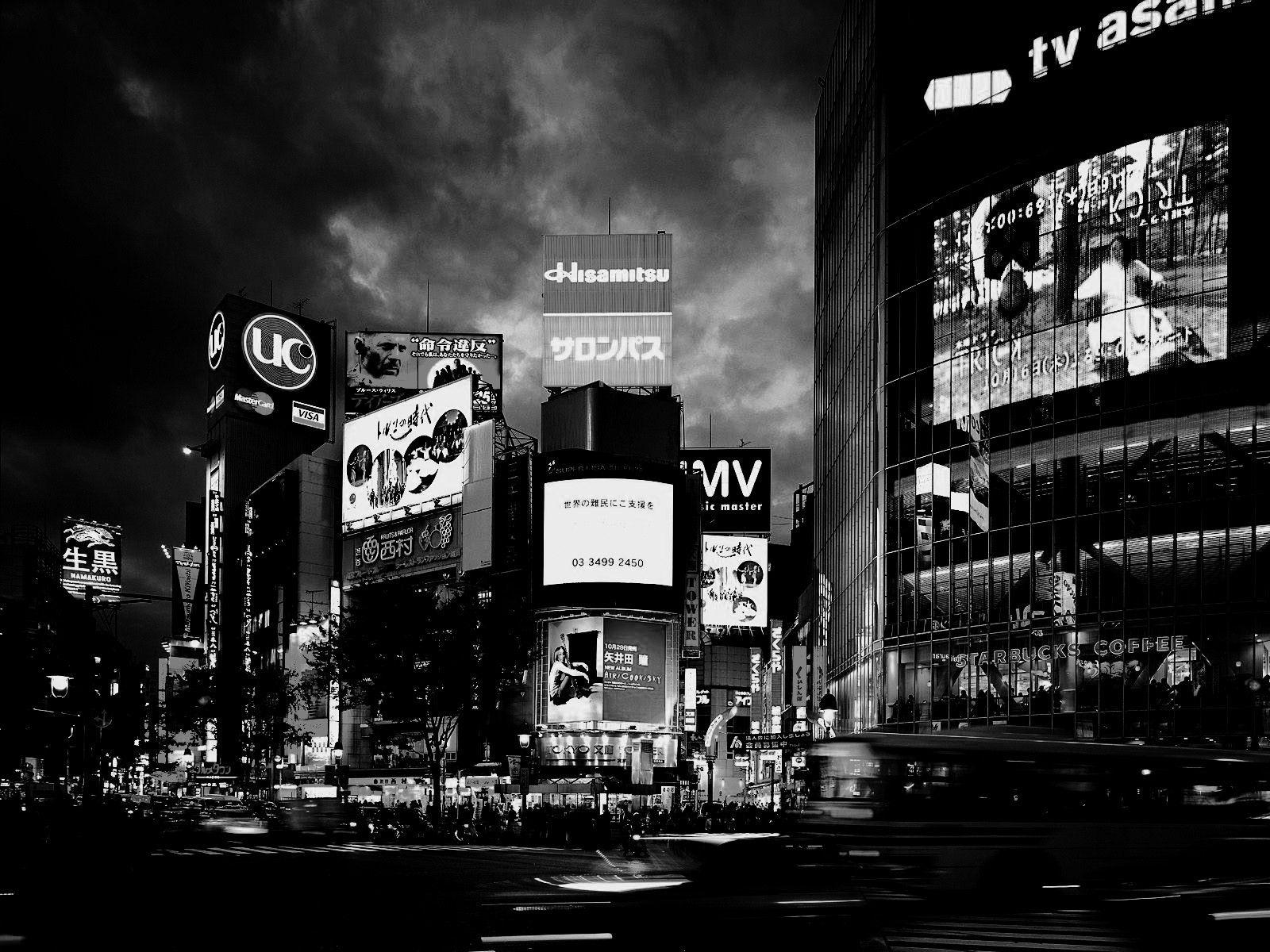 Tokyo Picture Black And White. Landscape Wallpaper in 2019