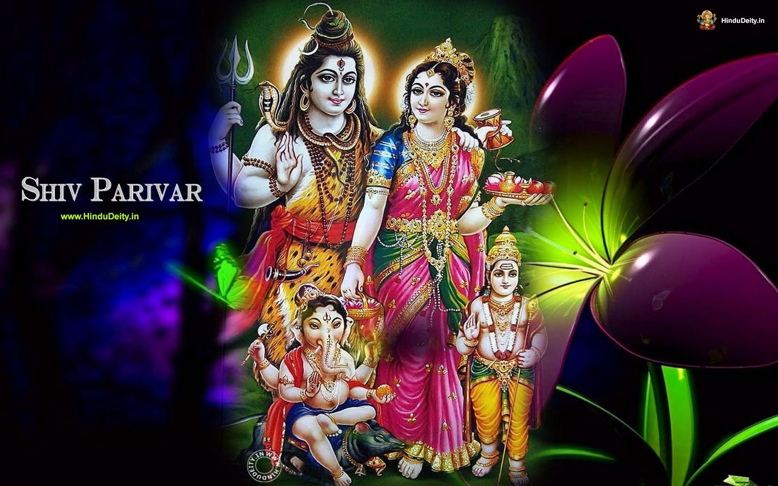 Shiv Parivar Hd Wallpaper For Desktop  Lord shiva family Shiva parvati  images Lord shiva