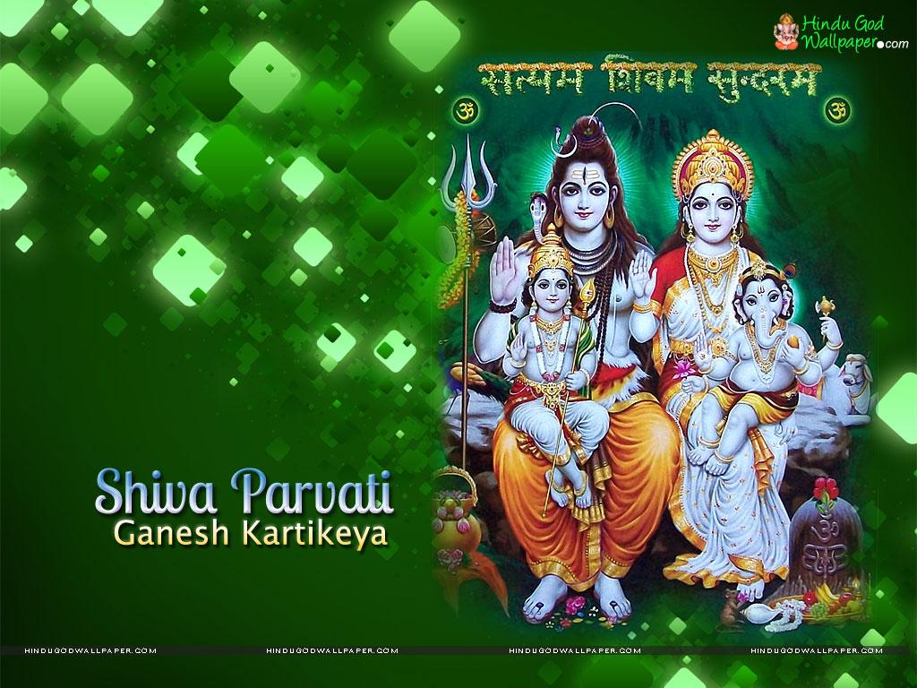 Shiv Parvati Ganesh Kartikeya Wallpaper HD Image Free Download