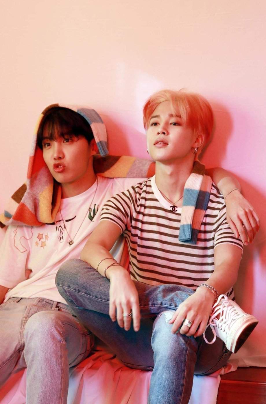 I ship both of them. So cute. #JiHope & #TaeGa