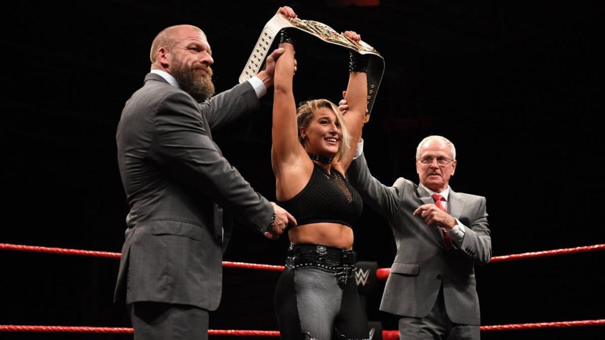WWE: Rhea Ripley crowned first NXT UK women's champion. WWE