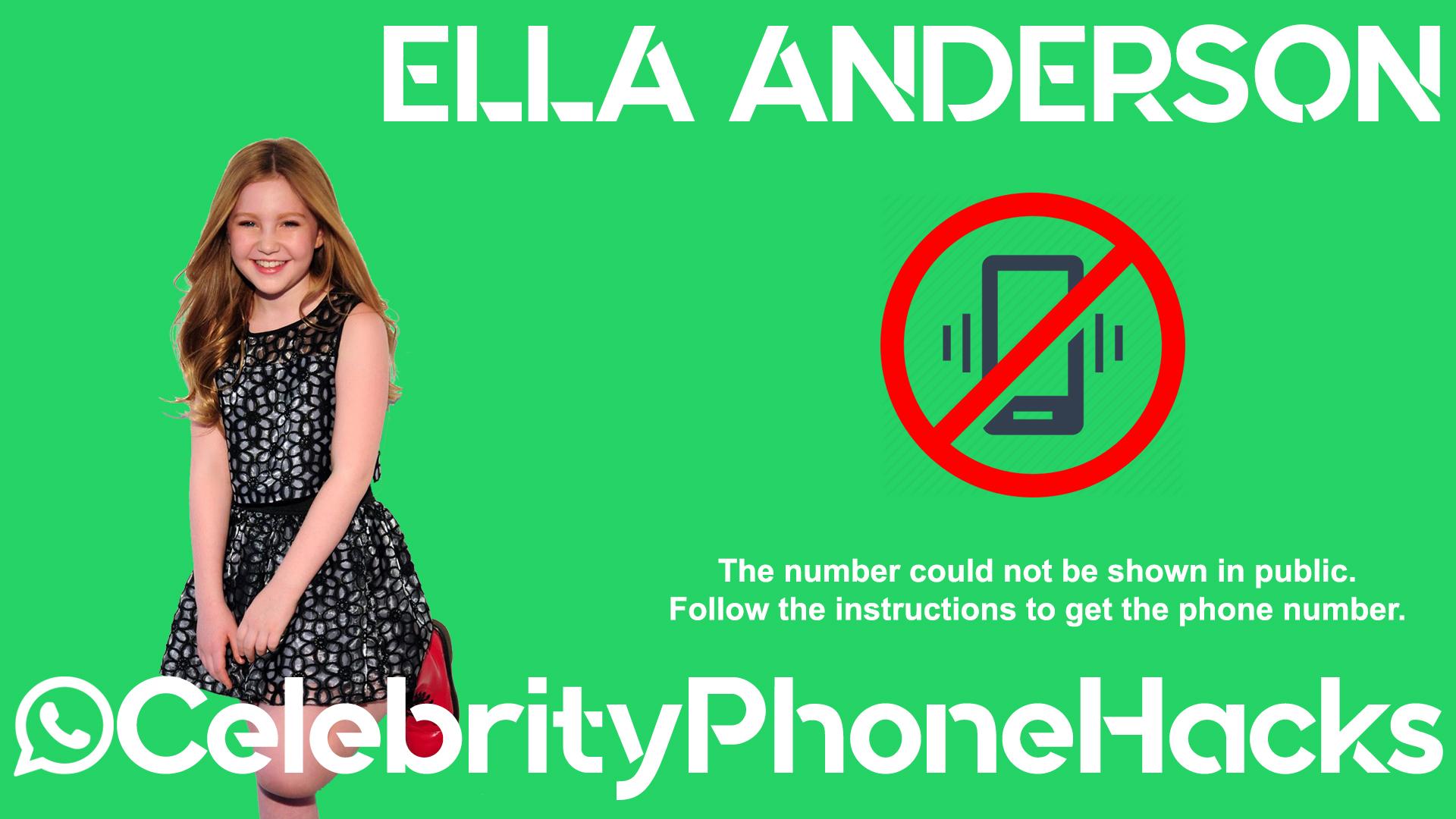Ella Anderson Phone Number Leaked Phone Hacks