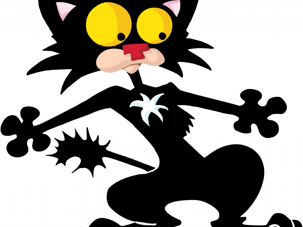 Download Bad Kitty Scaredy Cat Png Scaredy