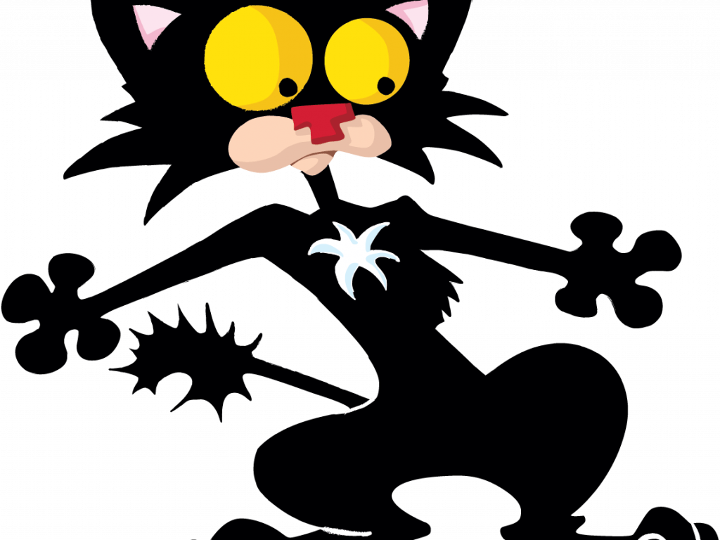 Download Bad Kitty Scaredy Cat Png Scaredy