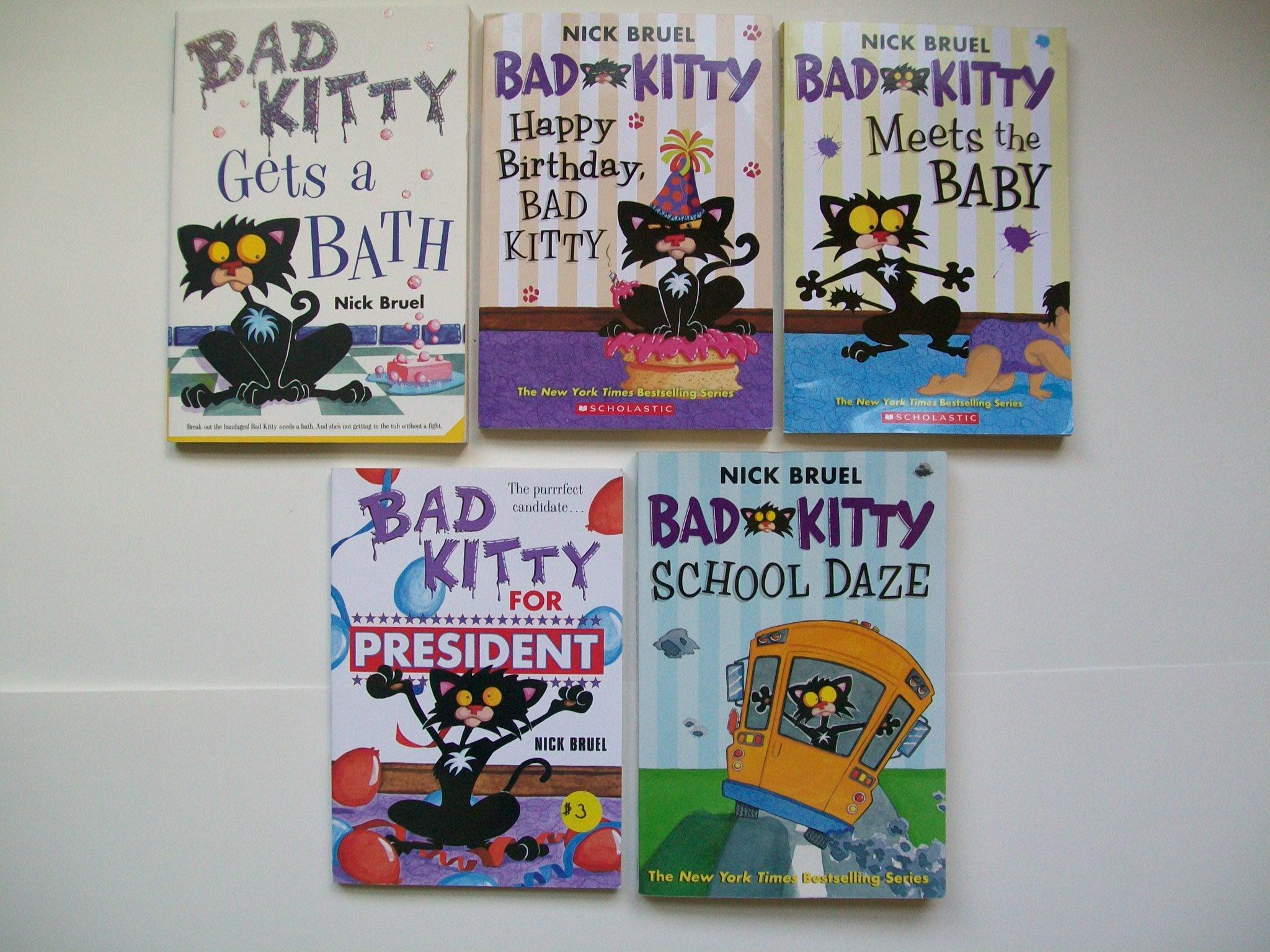 Bad Kitty (5 Set) Gets a Bath; Happy Birthday; Meets Baby