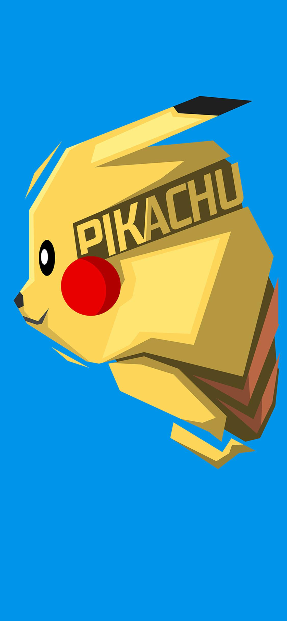 Pikachu Minimalism 8k iPhone XS, iPhone 10, iPhone X