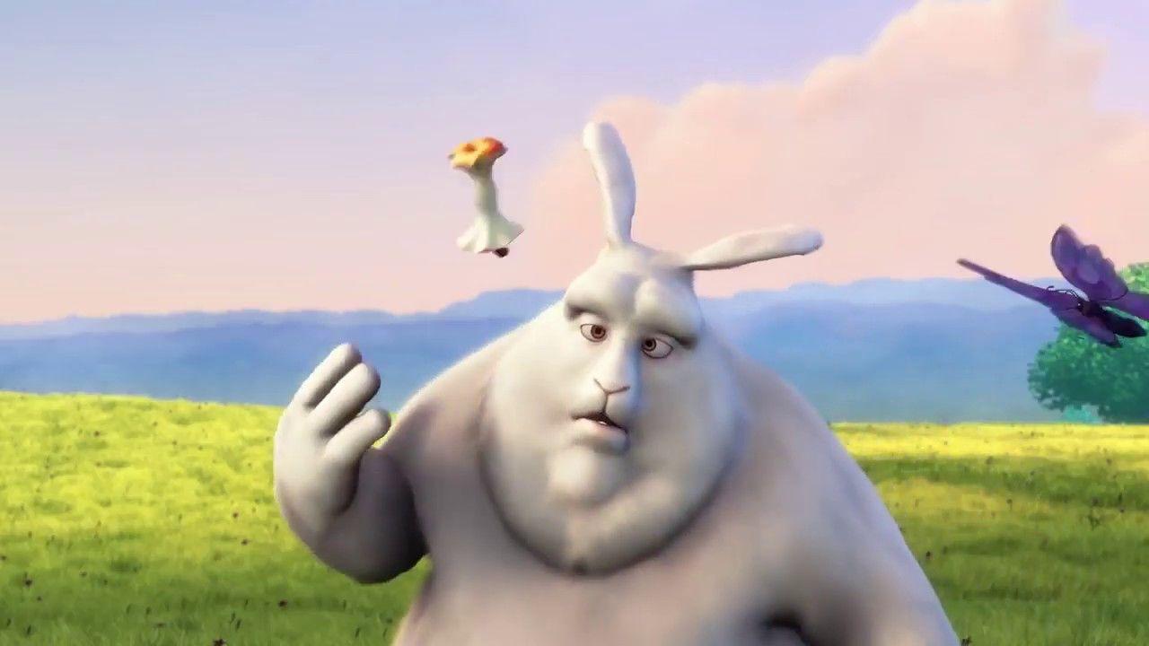 Big Buck Bunny cartoon world Short Film. Dal in 2019