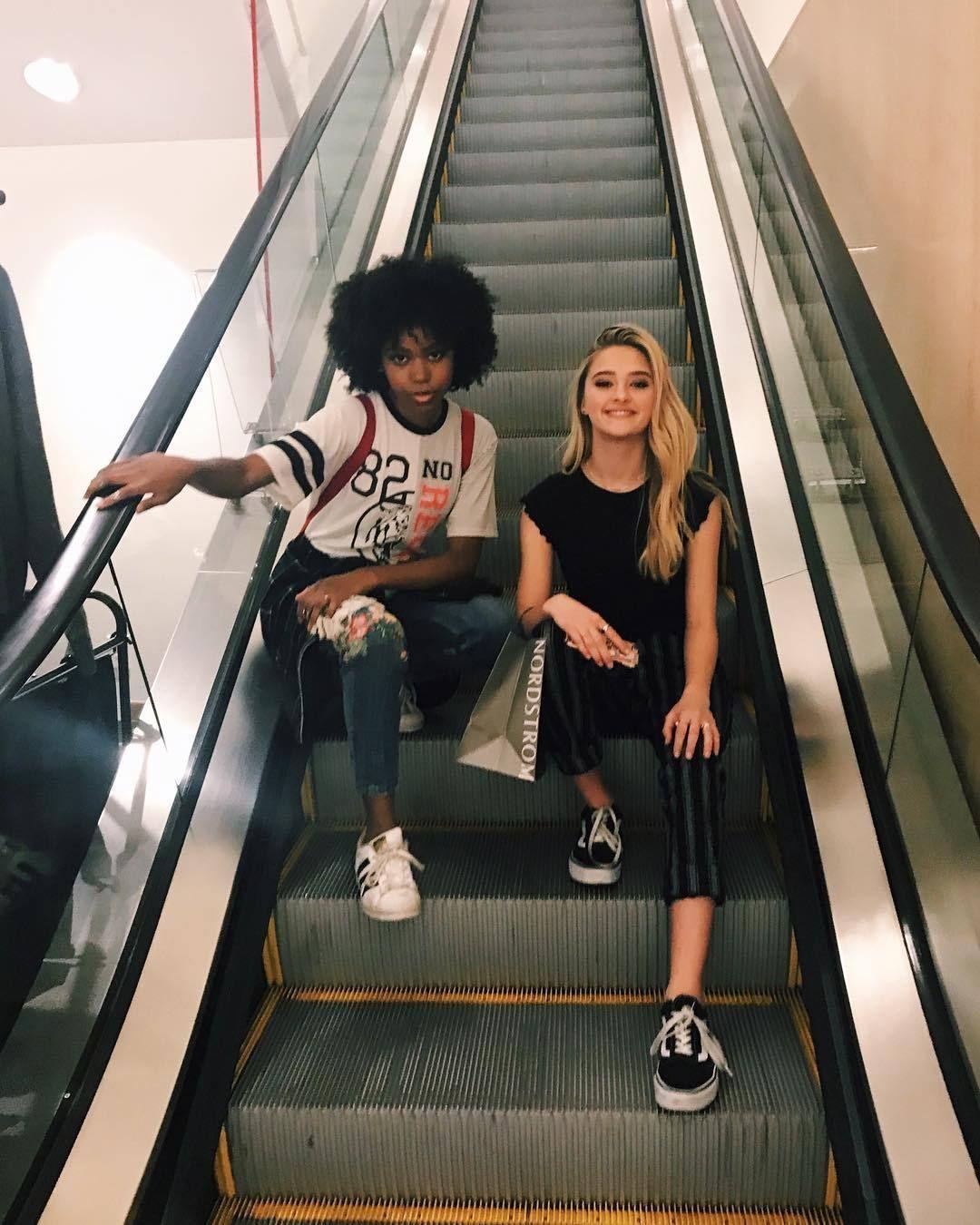 Riele Downs, Lizzy Greene: Staircase to. insta. Cool