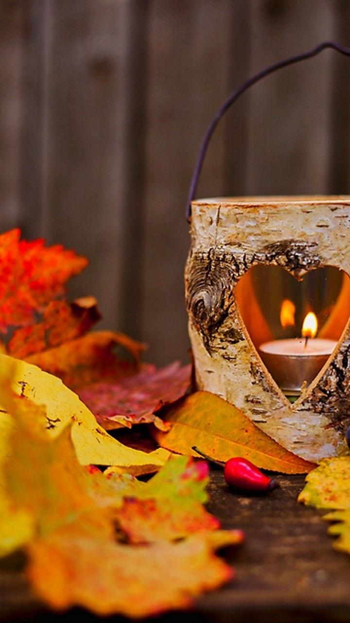 autumn, lamp, flame, love, flame, autumn, candle