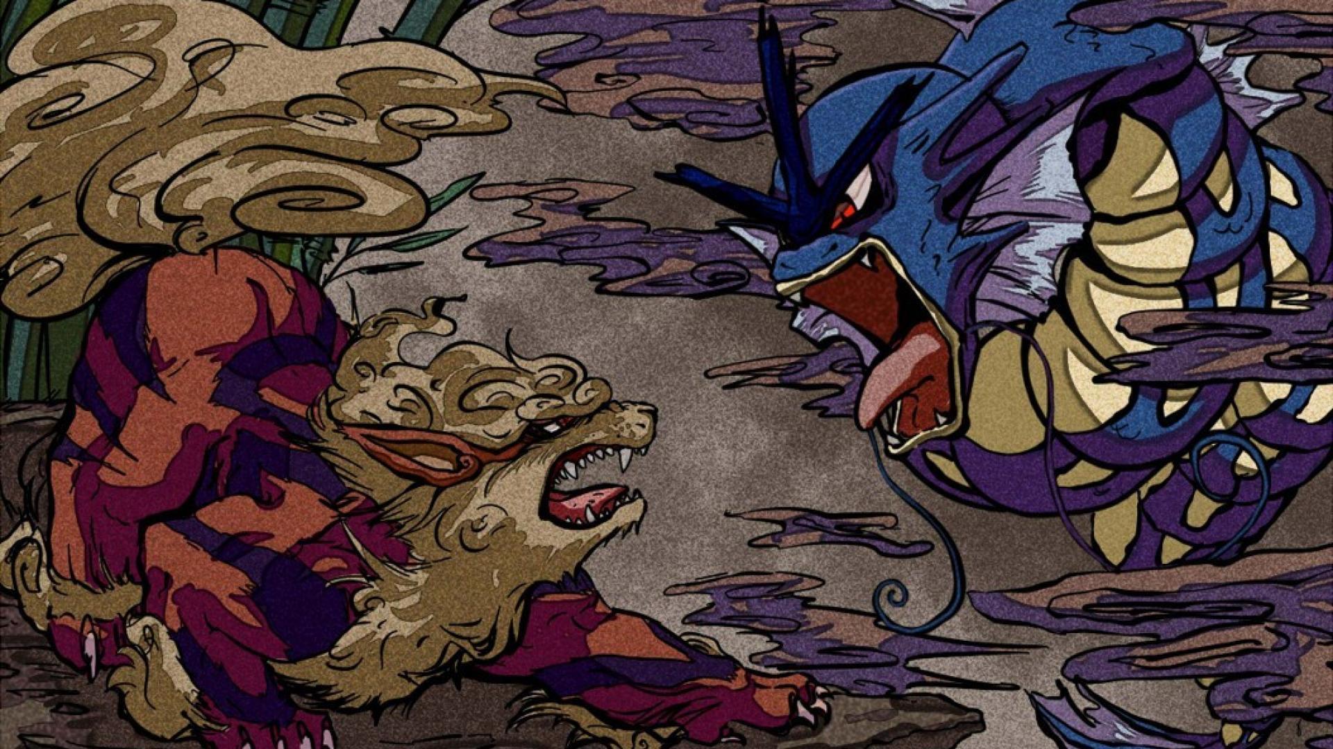 Japanese Gyarados Wallpaper Free Japanese Gyarados
