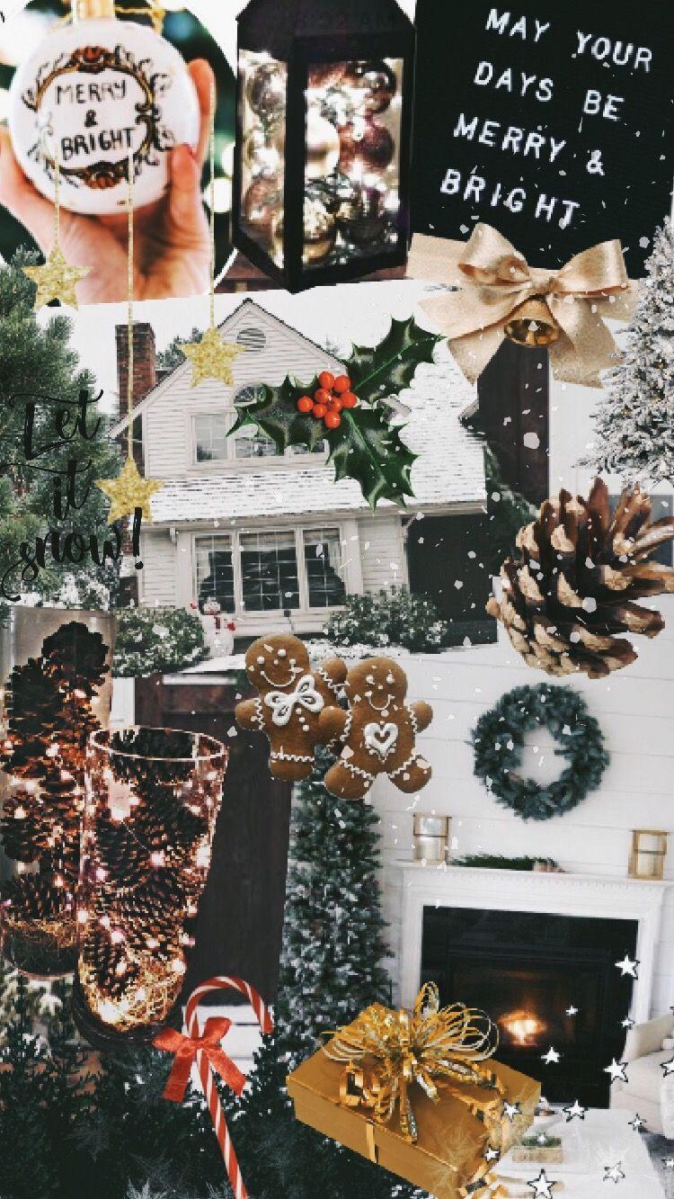 christmas wallpaper collage vsco- natschaffner ig- natileaschaffner. Cute christmas wallpaper, Christmas wallpaper, Christmas wallpaper tumblr