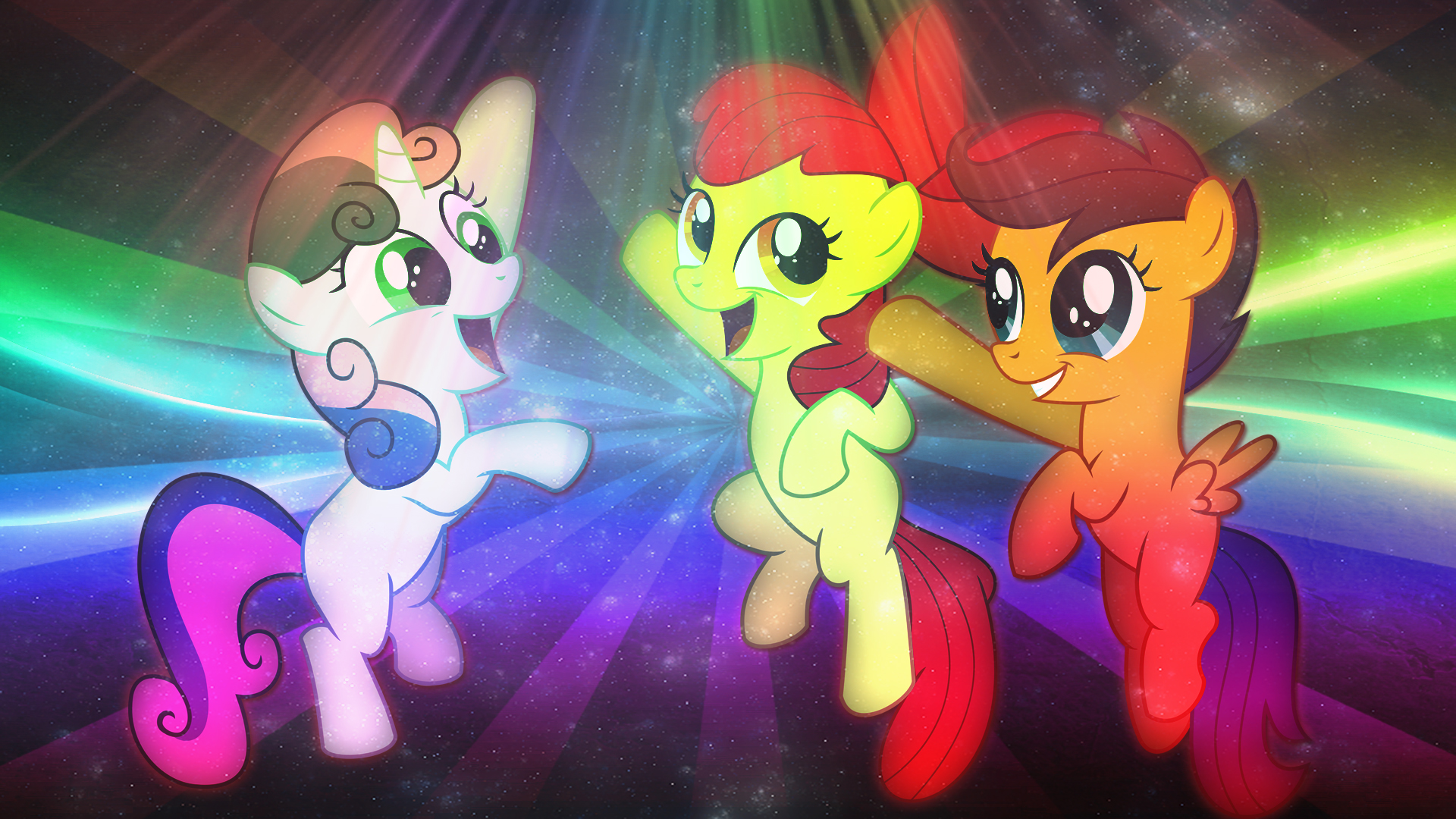 Cutie Mark Crusaders Wallpaper by RegolithX and TygerxL. My