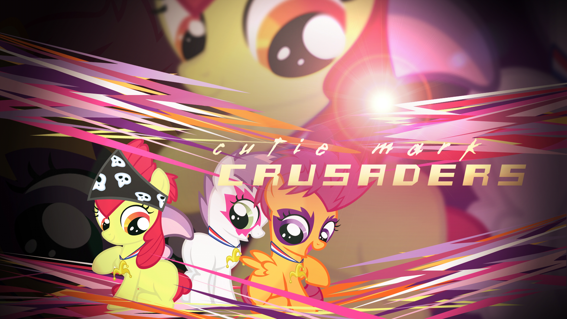 Cutie Mark Crusaders Wallpaper by NightmareMoonS and Xtrl