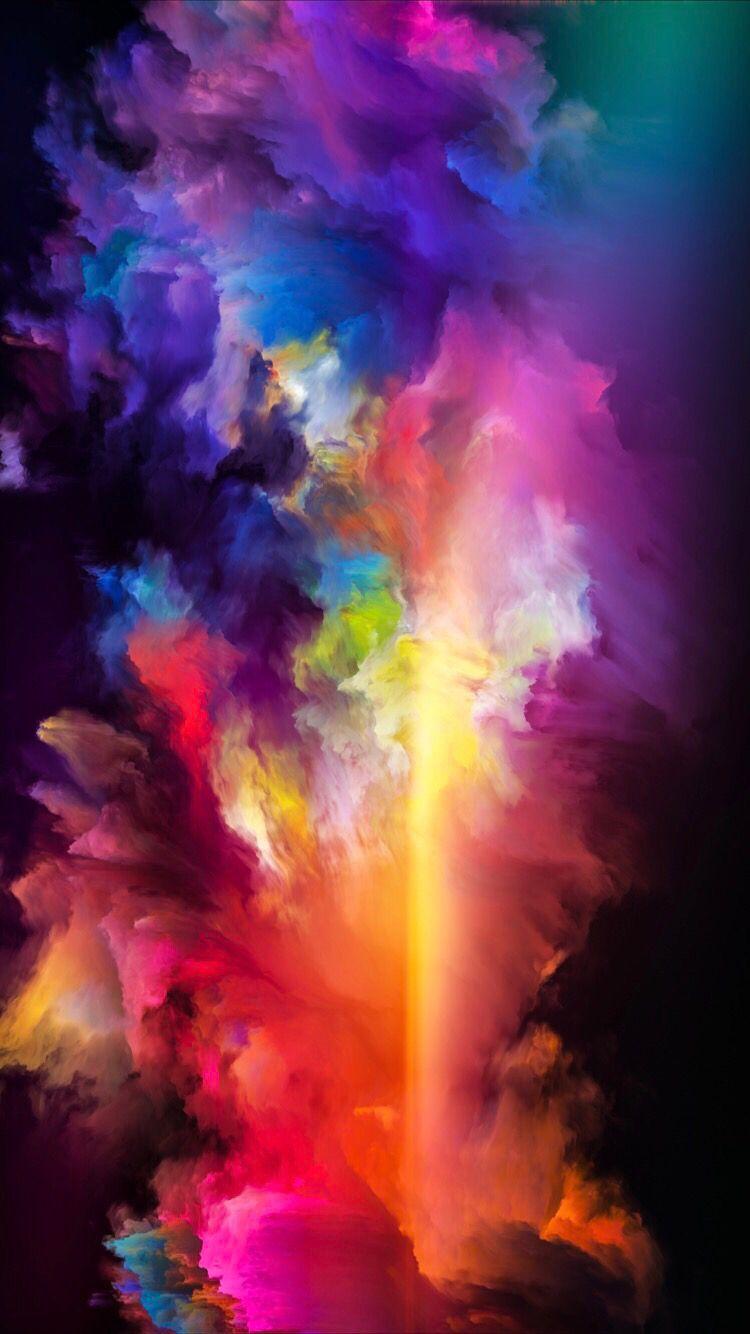 Bright abstract wallpaper for your iPhone XS from Everpix