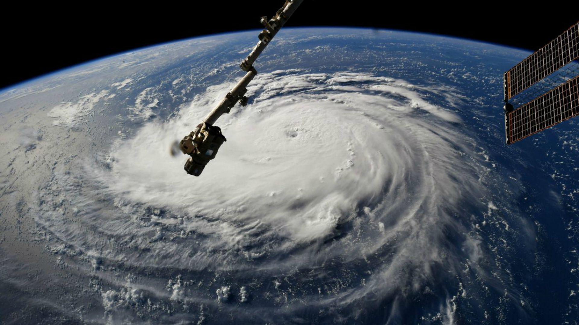 An astronaut's view of Hurricane Florence from