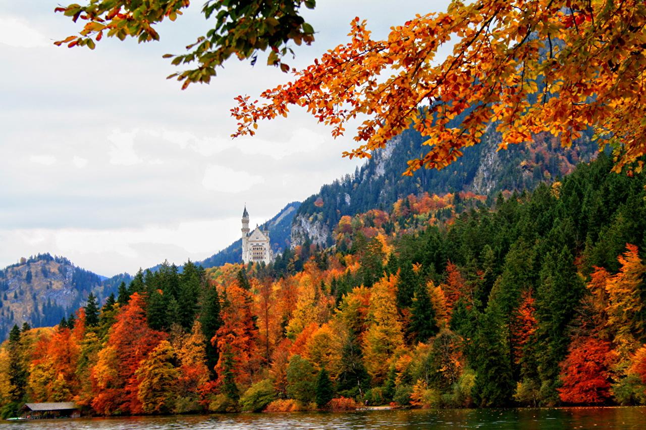 Wallpaper Bavaria Germany Schwangau Nature Autumn Seasons